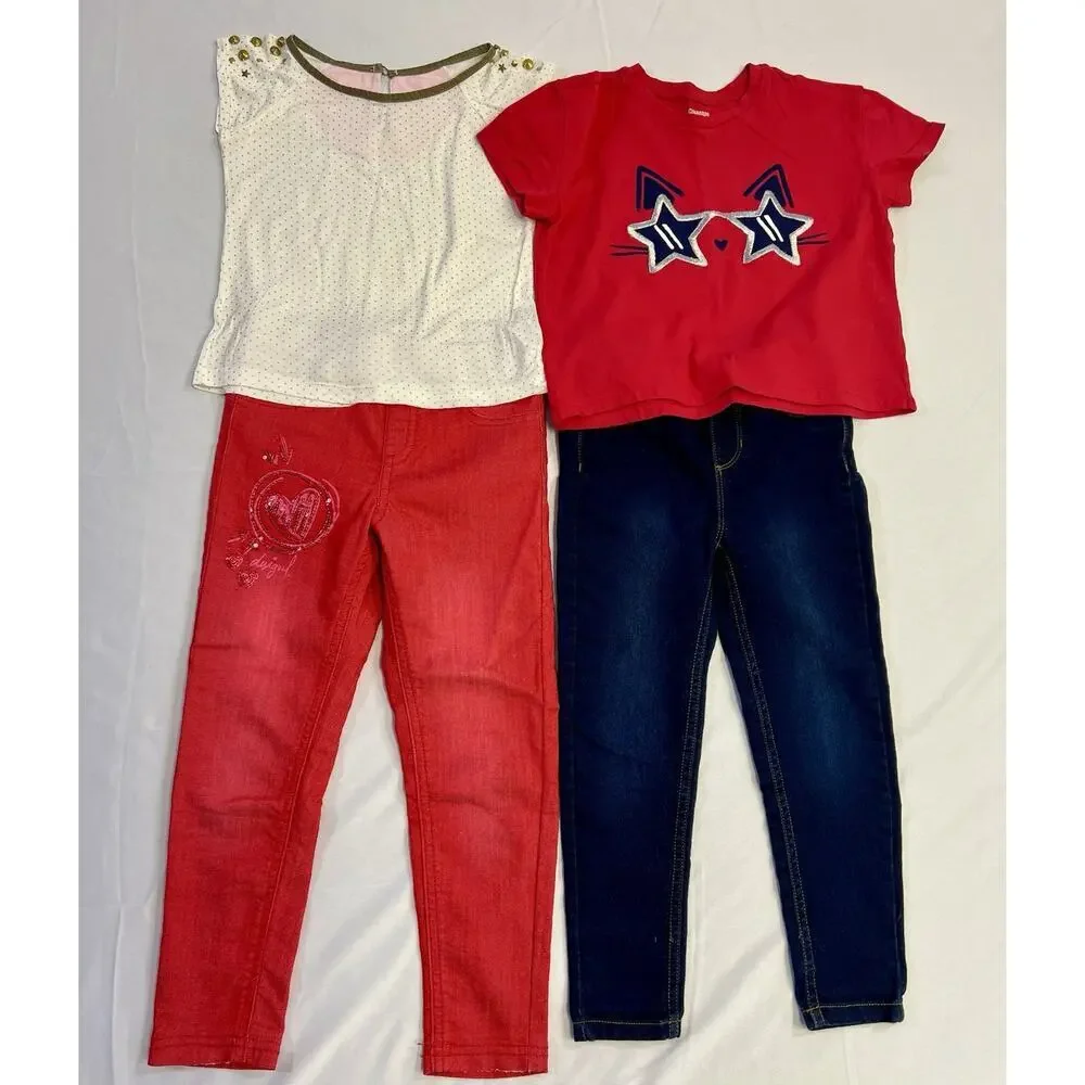 Lot Of Brand Name Girls Clothes Size 5-6 Gymboree Hannah Banana Room7 Desigual‎